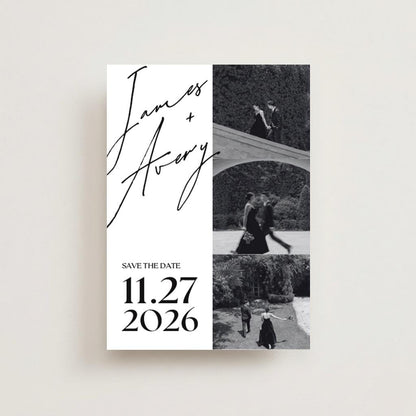 Modern Custom Wedding Portrait Magnet