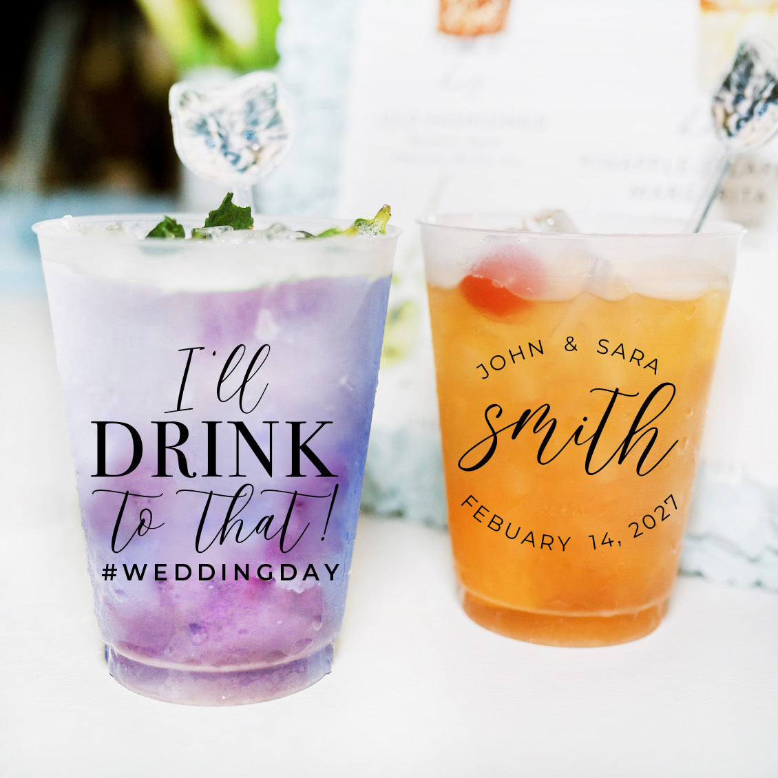 Wedding Frosted Cups (CS291)