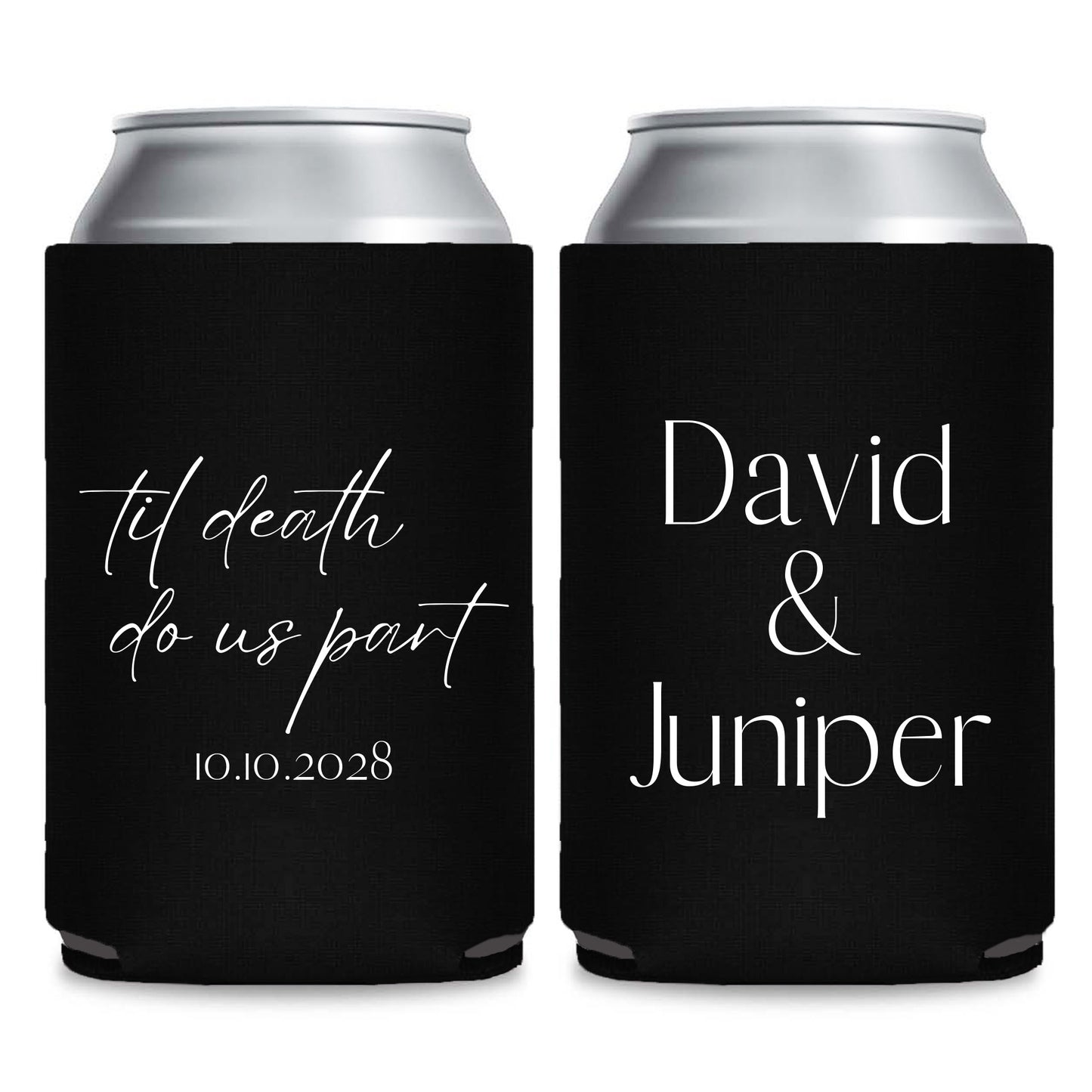 Seasonal Can Cooler Wedding Favors