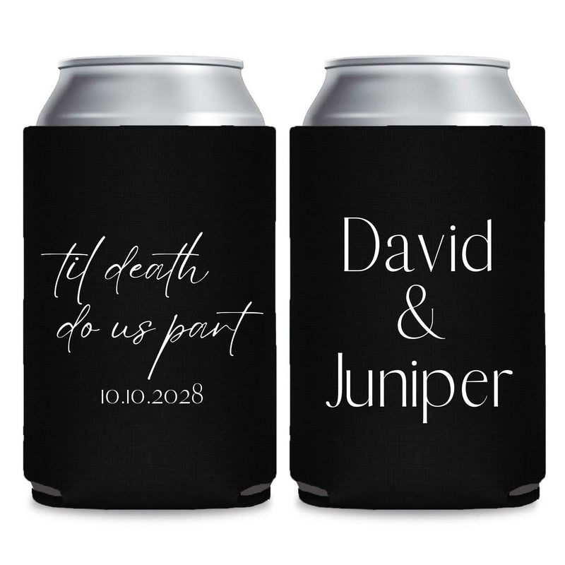 Seasonal Can Cooler Wedding Favors