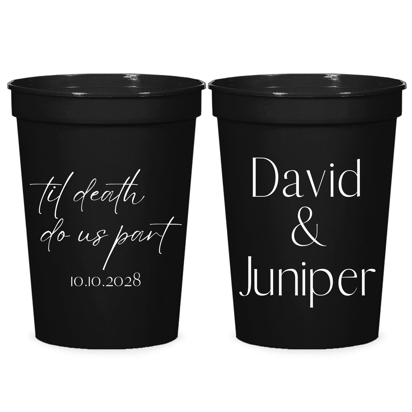 Custom Plastic Cups Wedding Favors (LP 299)