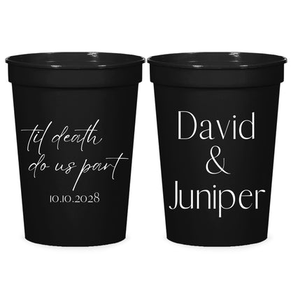 Custom Plastic Cups Wedding Favors (LP 299)