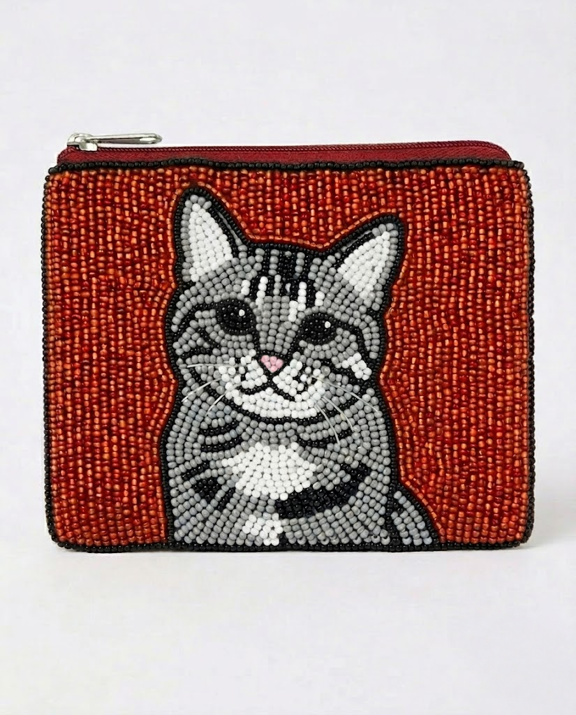 Pet Beaded Coin Purse
