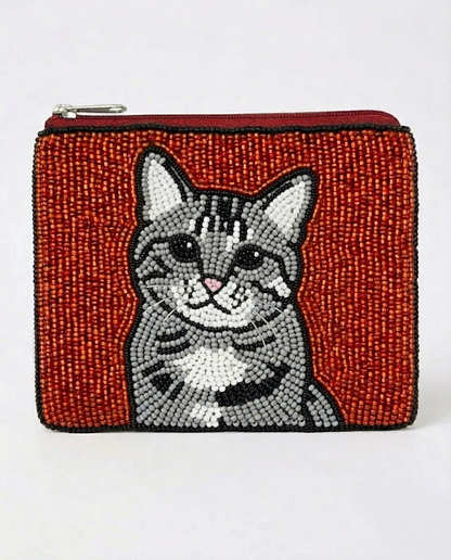 Pet Beaded Coin Purse