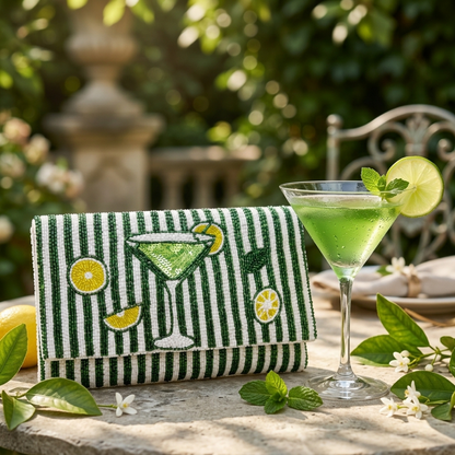Martini Olive Clutch