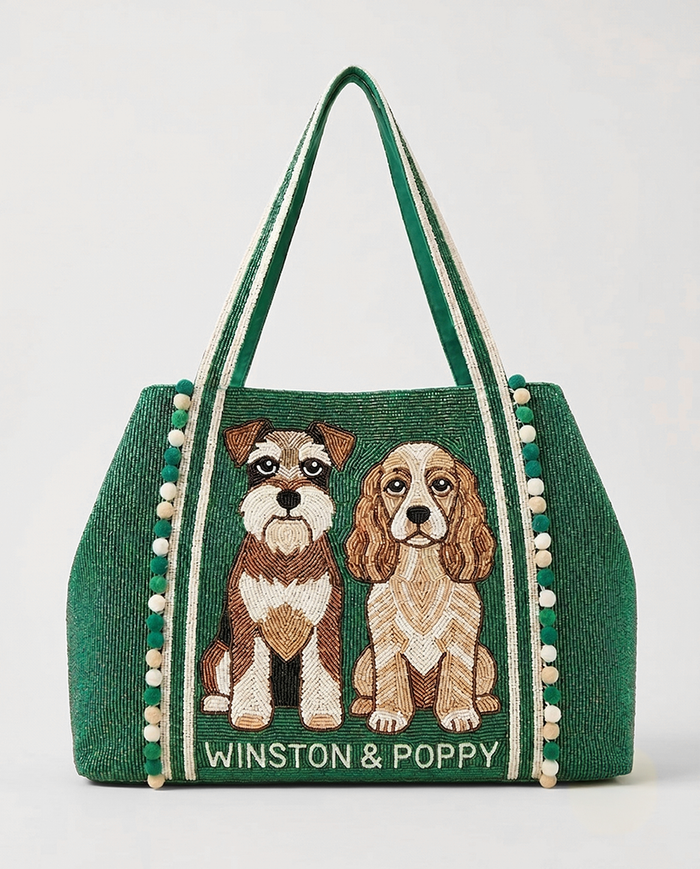 Magenta French Bulldog Tote Bag