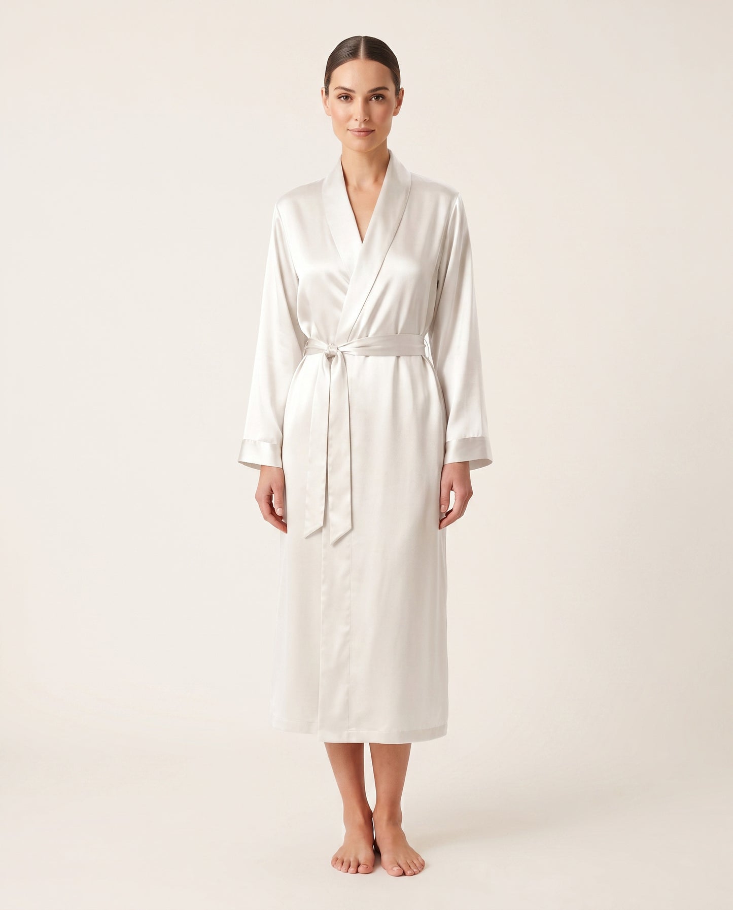 Midi Satin Robe
