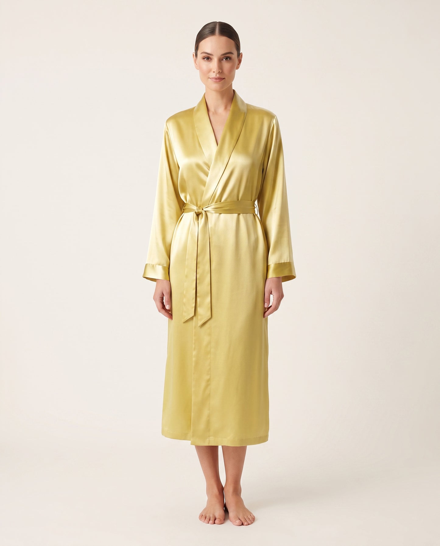 Midi Satin Robe
