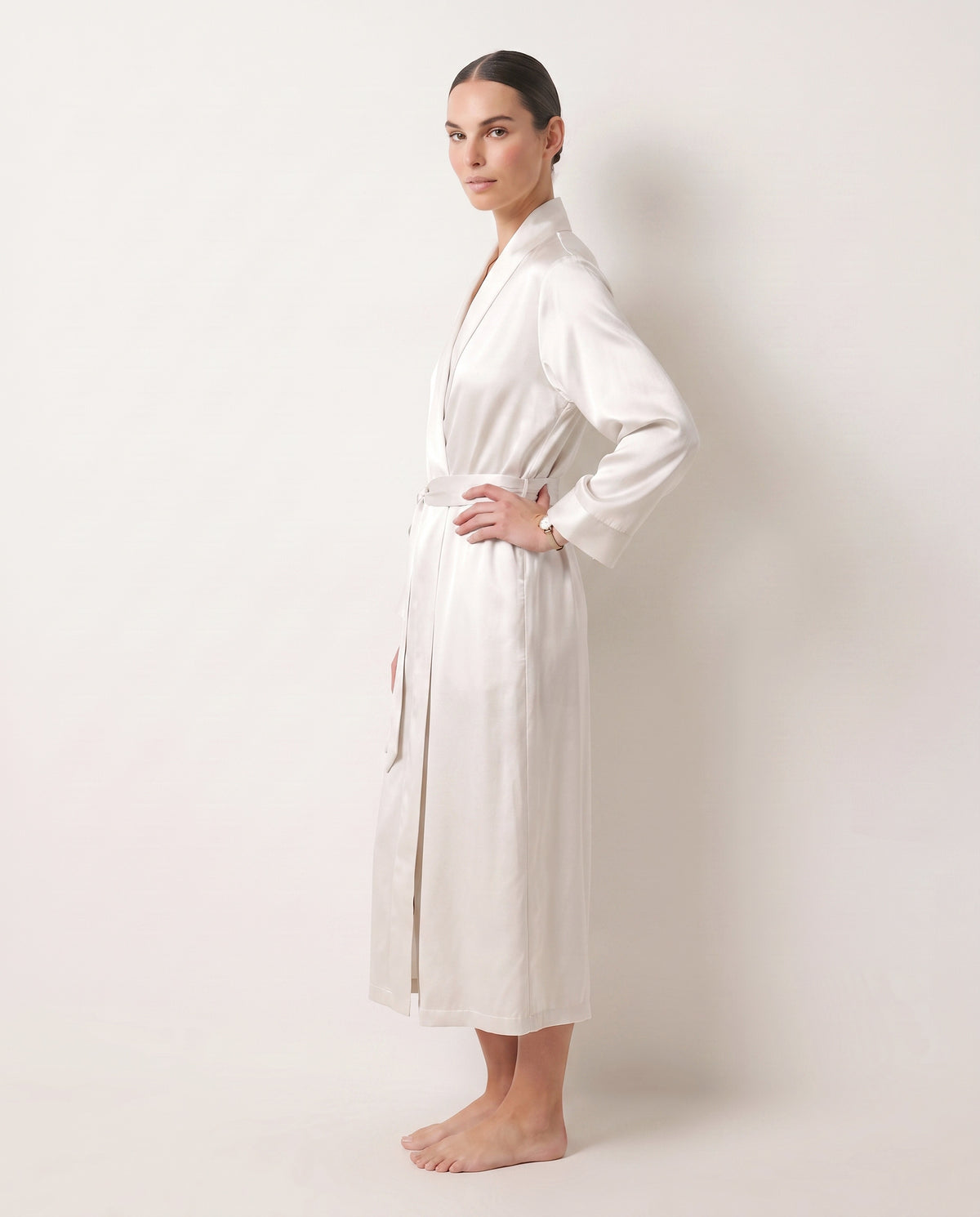 Midi Satin Robe