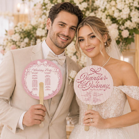 Custom Wedding Hand Fans
