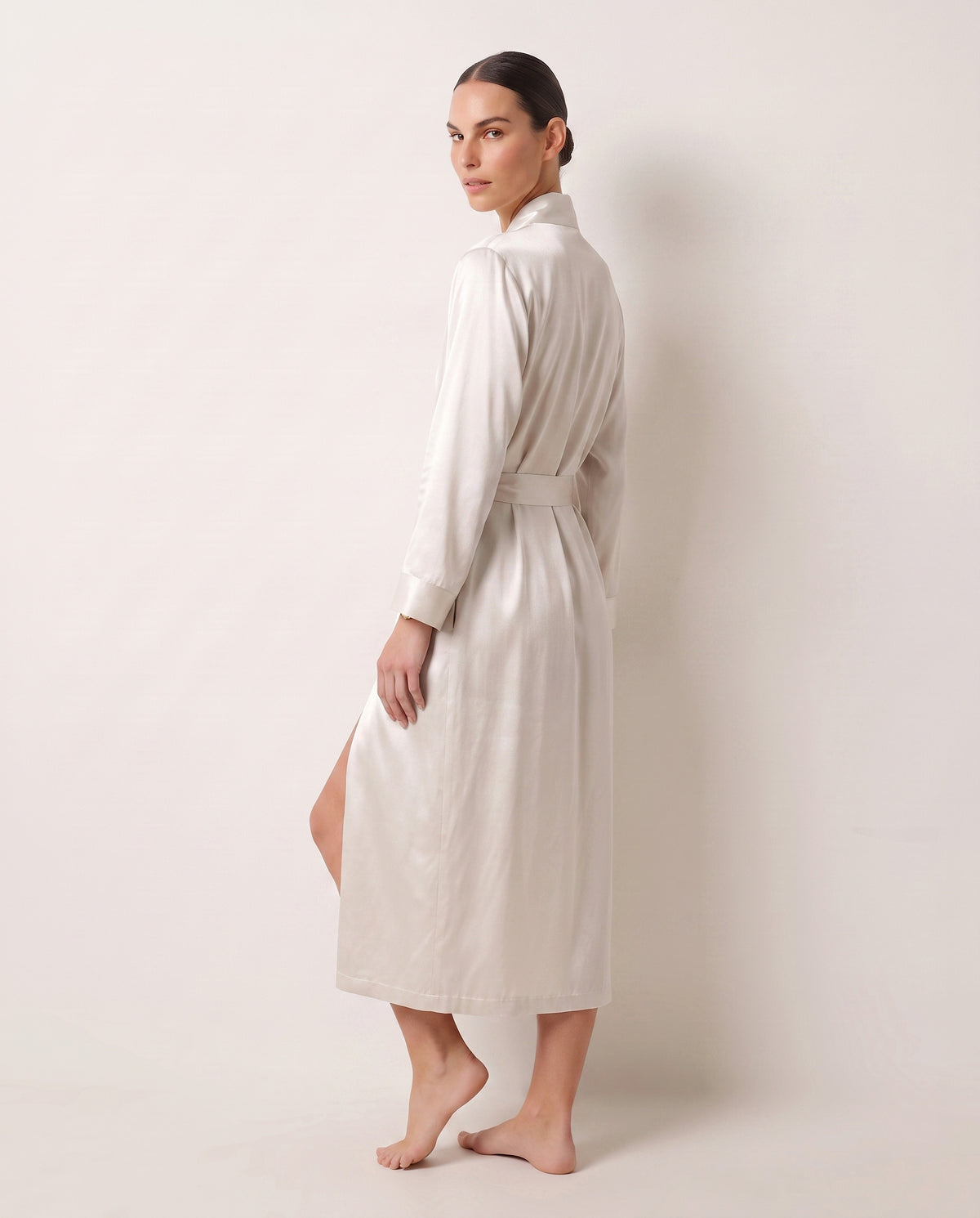 Midi Satin Robe