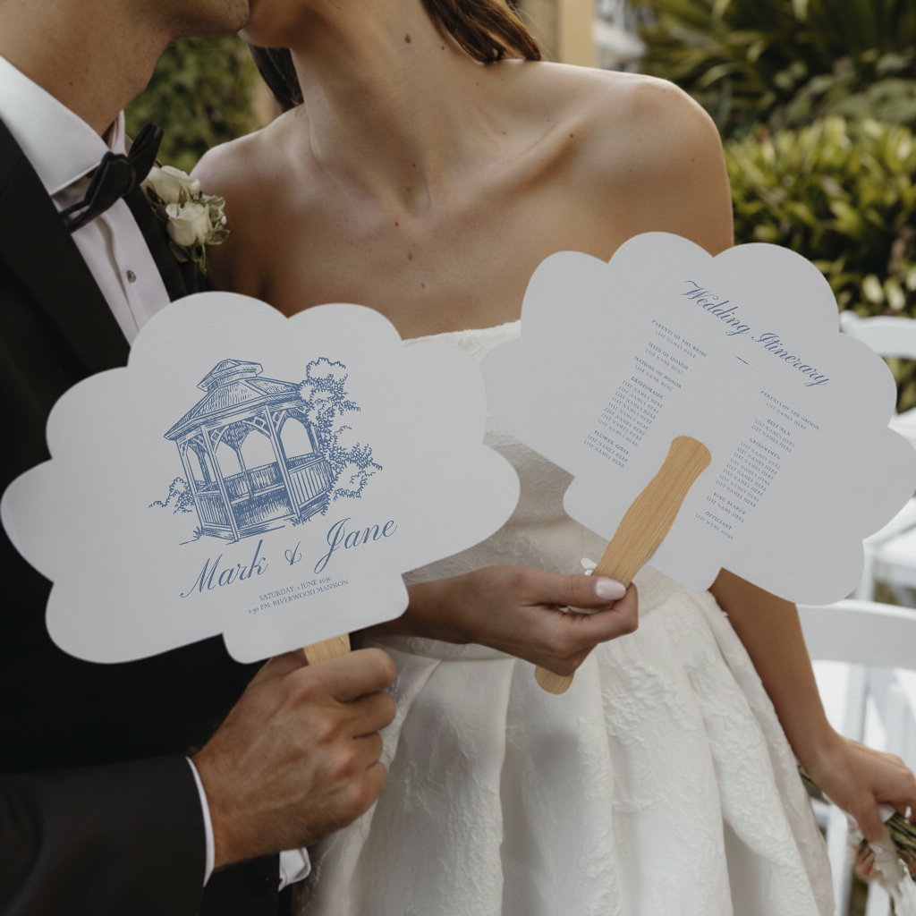 Custom Shape Wedding Fans