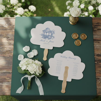 Custom Shape Wedding Fans