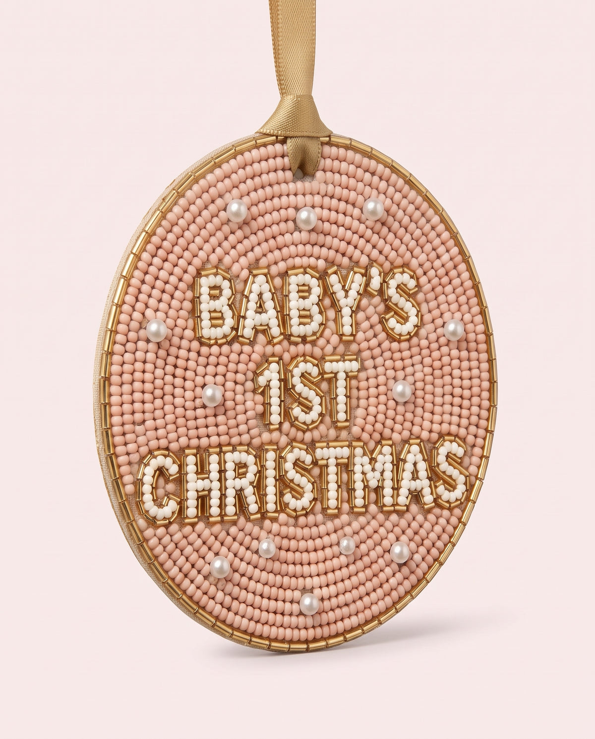 Baby's First Christmas Beaded Ornament