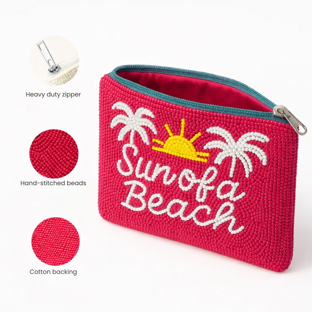 Sun of a Beach Coin Purse