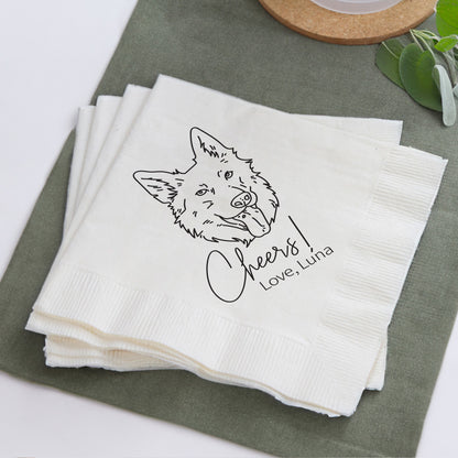 Pet Wedding Paper Napkins (12)
