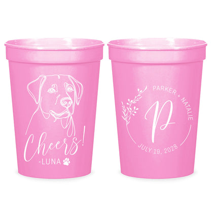 Pet Photo Wedding Stadium Cups (LP329)