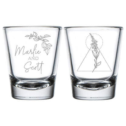 Custom Wedding Shot Glass Favors (CS 365)