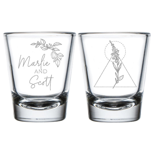 Custom Wedding Shot Glass Favors (CS 365)