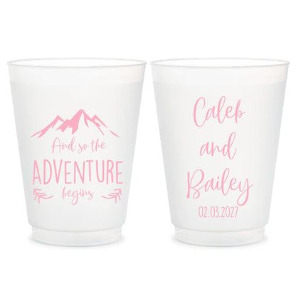 Customized Wedding Frosted Cups (CS 381)