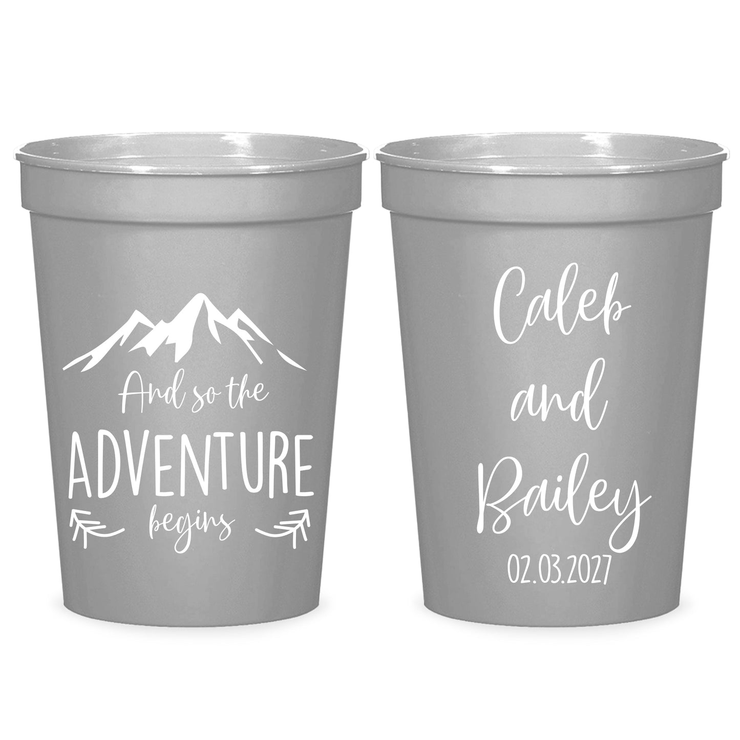 Customized Wedding Stadium Cups (CS 381)