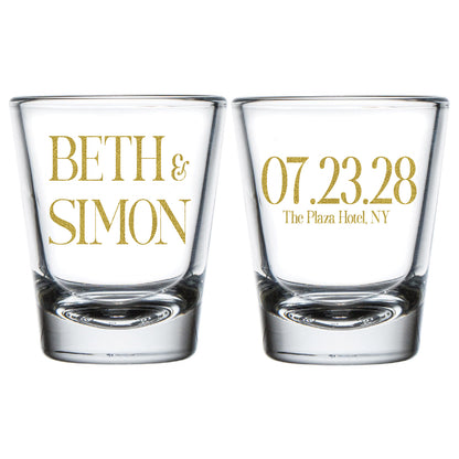 Wedding Shot Glasses (PK 384)