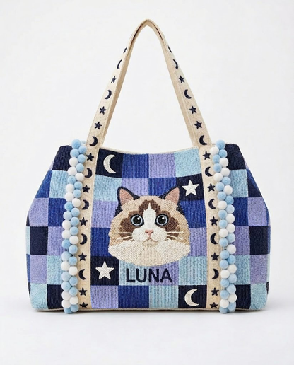 Pink French Bulldog Tote Bag