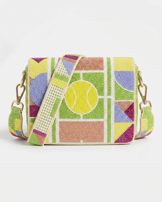 Tennis Court Full Flap Clutch