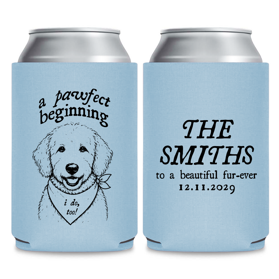 Best Friends Wedding Can Coolers