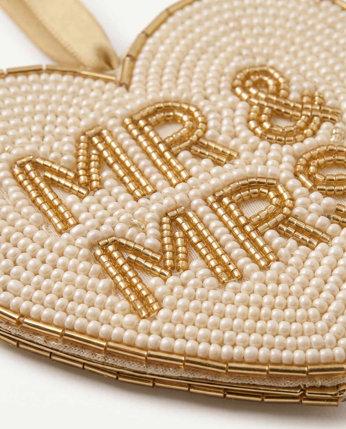 Mr & Mrs Heart Beaded Ornament