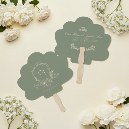 Custom Shape Wedding Fans