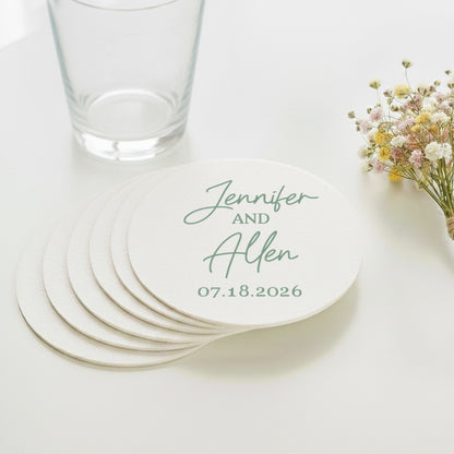 Custom Names Minimalist Coasters