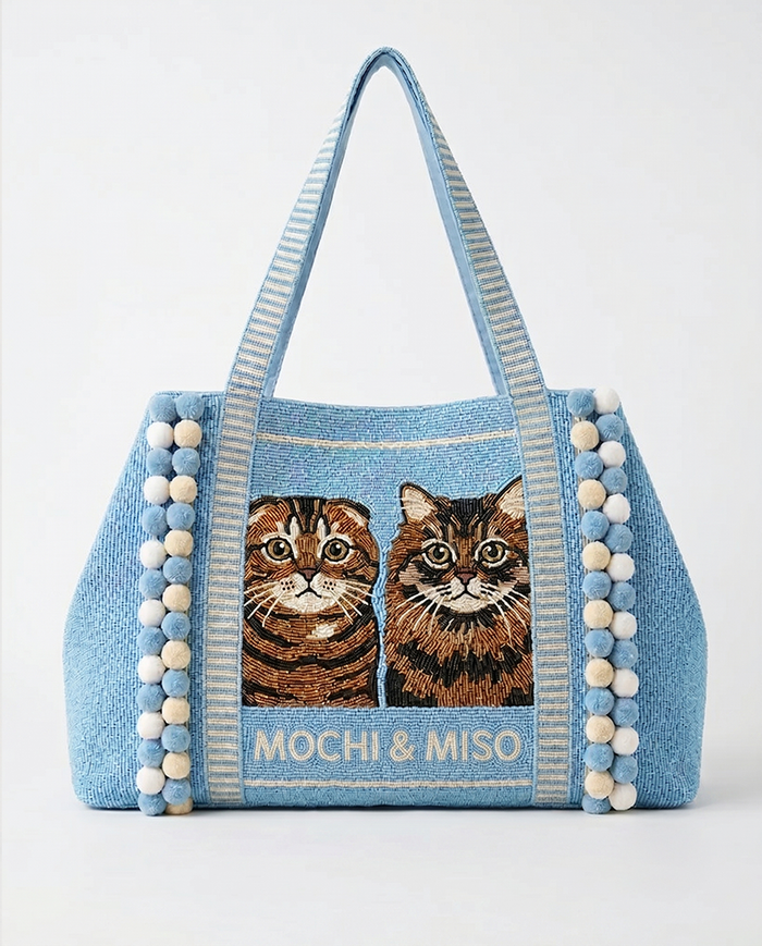 Double Cat Tote Bag
