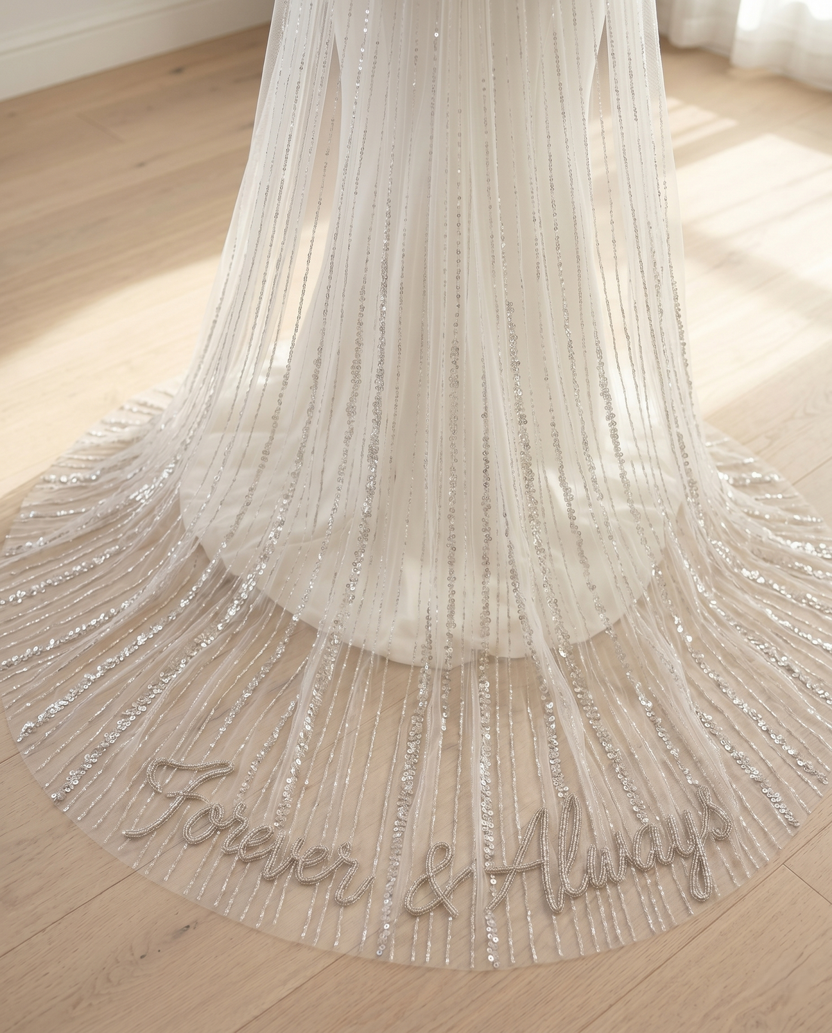 Luxury Sequin Bridal Veil