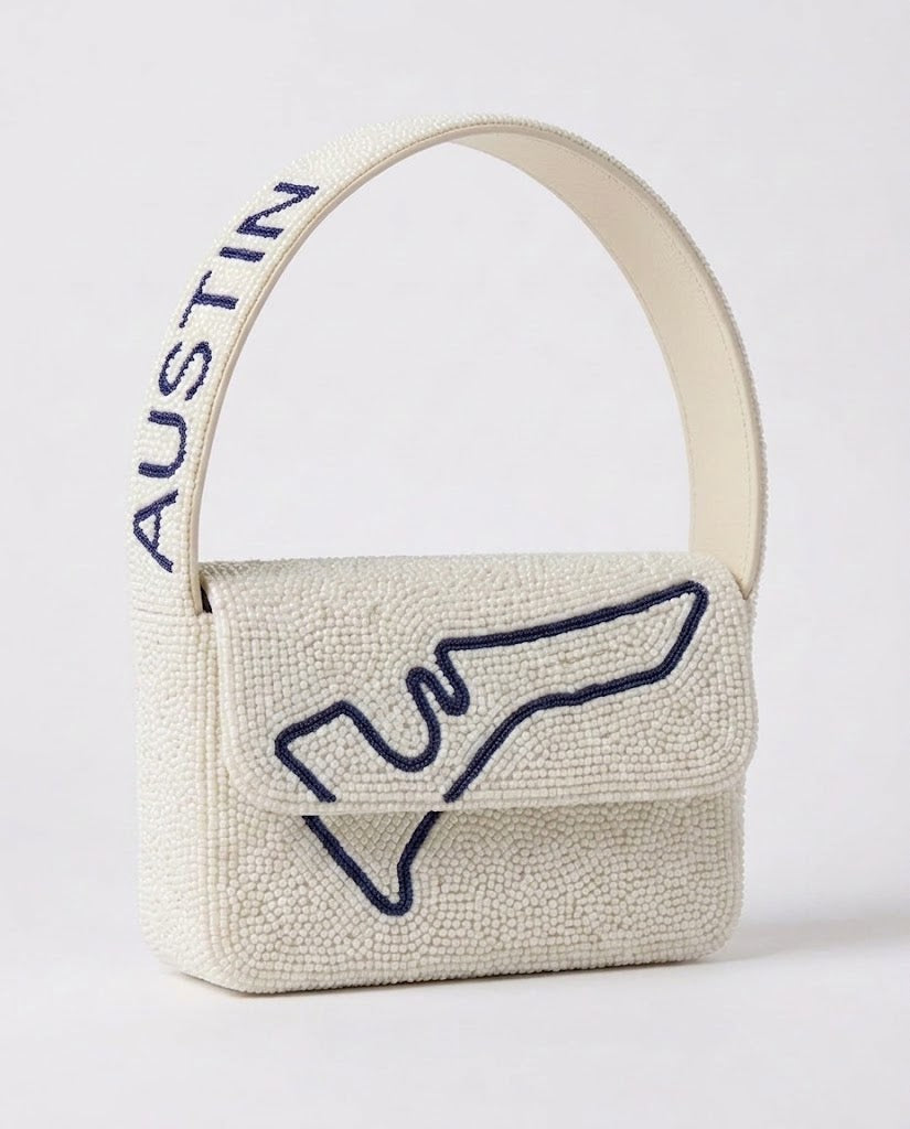 Austin Racing Beaded Shoulder Bag