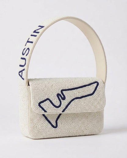 Austin Racing Beaded Shoulder Bag