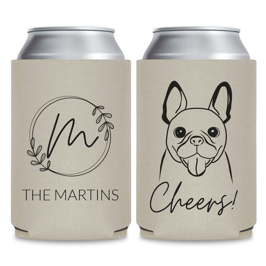 Furry Friends Wedding Can Coolers
