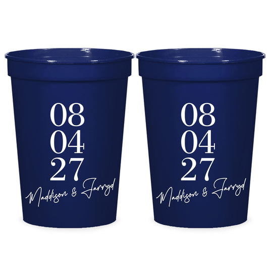 Customized Wedding Stadium Cups (CS 541)