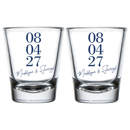 Customized Wedding Shot Glasses (CS 541)