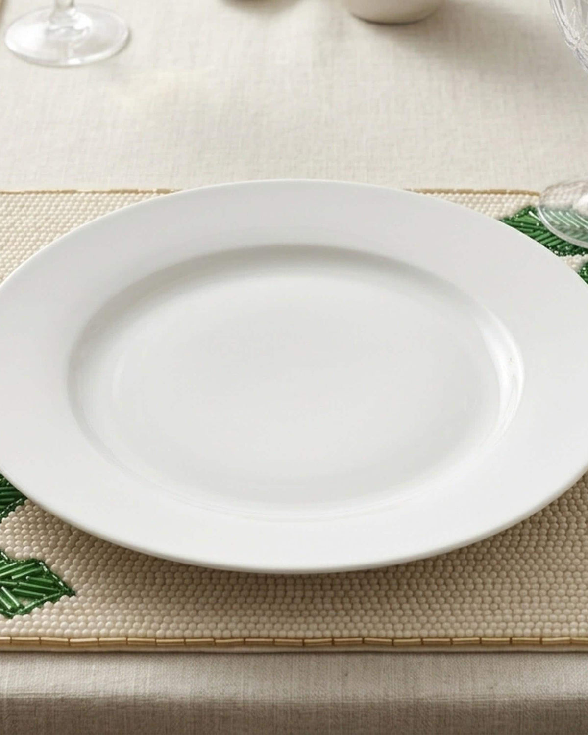 Christmas Monogram Beaded Placemat