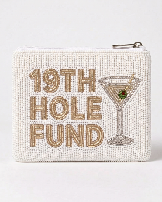 19th Hole Fund Beaded Coin Purse
