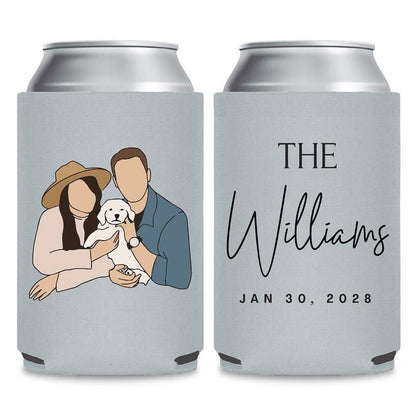Full Color Portraits Can Coolers