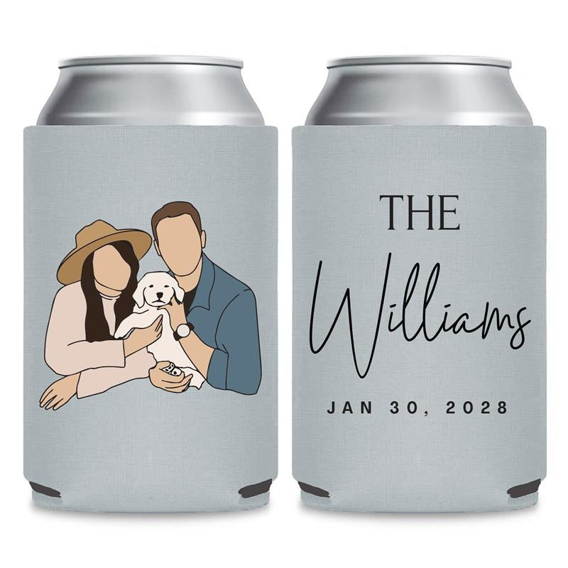 Full Color Portraits Can Coolers