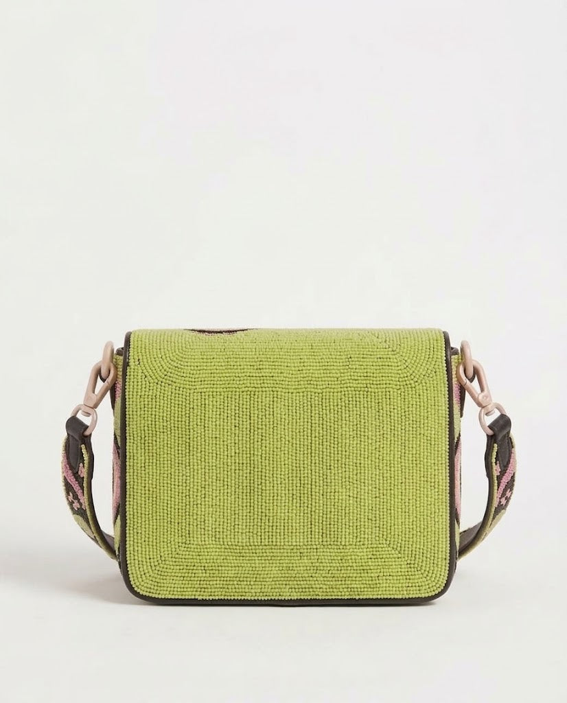 Pink & Green Smiley Racing Shoulder Bag