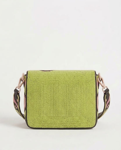 Pink & Green Smiley Racing Shoulder Bag