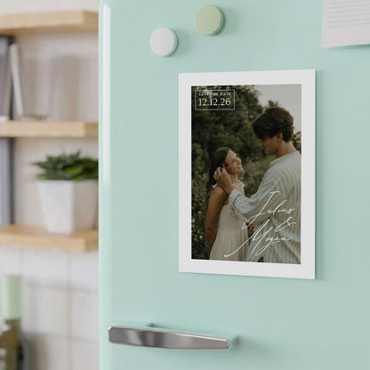 Custom Wedding Magnet Favor with Portrait