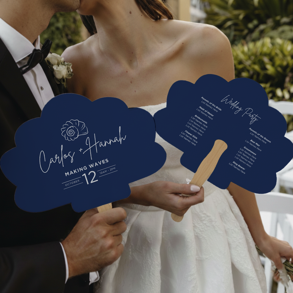 Custom Shape Wedding Fans