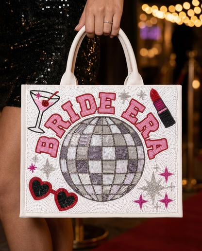 Bride Era Mini Beaded Tote Bag
