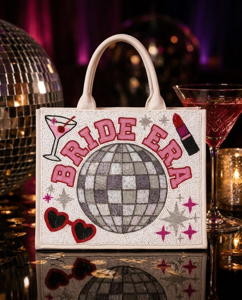 Bride Era Mini Beaded Tote Bag