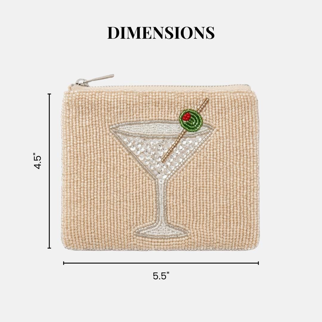 Olive Martini Coin Purse